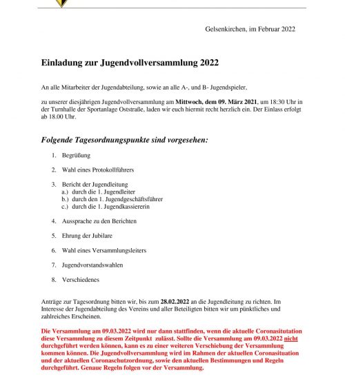 Jugendvollversammlung 2022